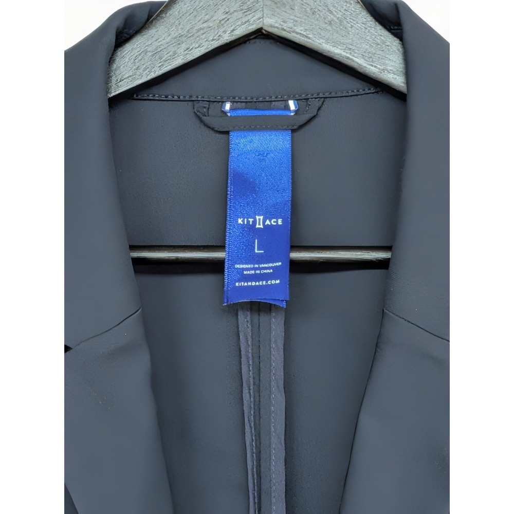 Kit & Ace Blazer L Navy Stretch‎ Tech Jacket Minimal Travel Casual - Picture 3 of 16